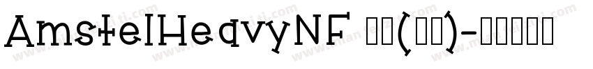 AmstelHeavyNF 普通(西方)字体转换